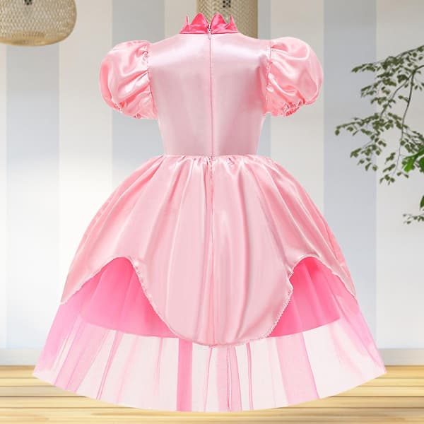 Peach Prinsesse Klæd-Ud Sæt med Tilbehør til Piger - Klar til Cosplay D 110