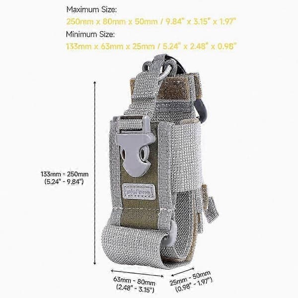 Ulefone Armor Hylster Multifunktionel Telefonpose Taljetaske til Udendørs Aktiviteter Grey