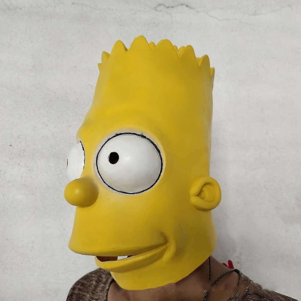 Onxe The Simpsons Bart -naamio Halloween korkealaatuinen lateksipukunaamio