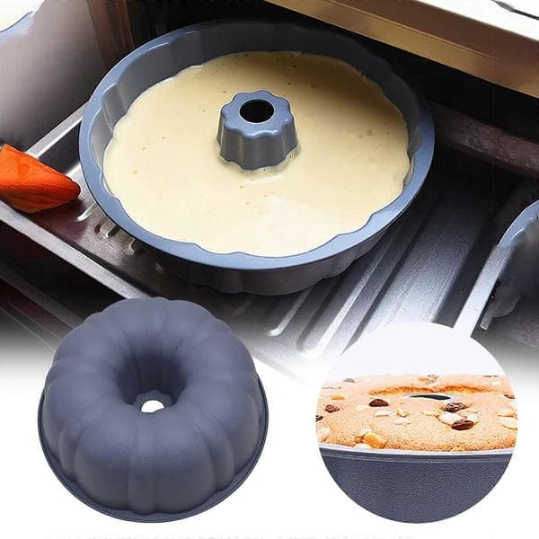 REASONCOOL Kreative DIY Bakeverktøy i Silikon Non-Stick Kakeform Gresskar Kake Chiffon Kake Bakeform Grå One Size Gray