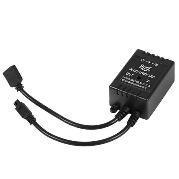 LED musikkontroller 20 taster IR fjernkontroll lydsensor kontrollere for RGB stripebelysning