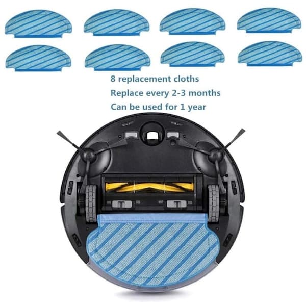 Reusable Washed Mop Cleaning Cloths Fit for Deebot OZMO 950 920 Robotic Vacuum Cleaner 8 Pcs