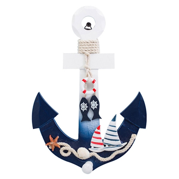 Puisen ankkuri koriste Nautical Beach Ocean seinätaide sisustus kylpyhuoneen oven ripustus koriste