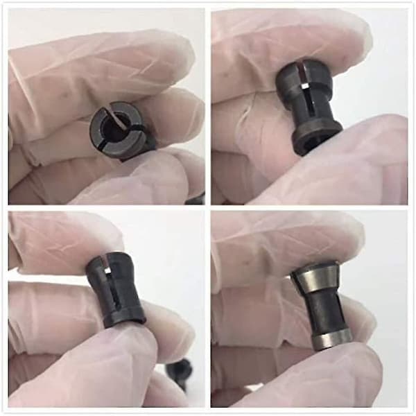 Freschuck, 6 stk chuck-hylseradaptere, adapter chuck-hylsehode, god