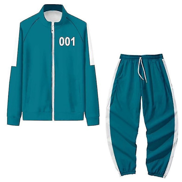 Squid Game Hoodie Tracksuit Set Halloween Party Kostym_h OO1 S