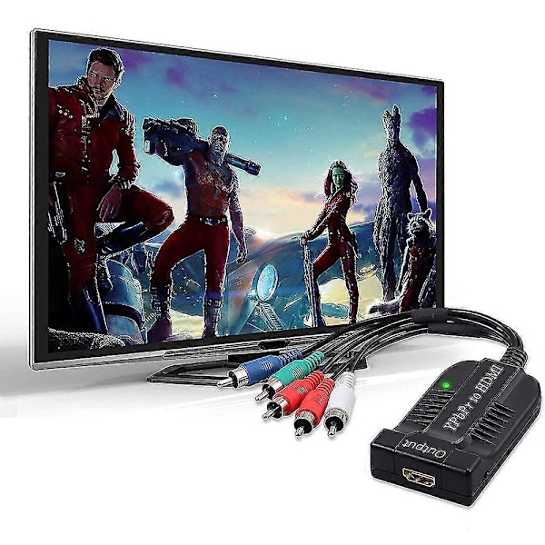 2025 Uusi komponentti HDMI-muunnin Tukee 1080P Uros YPBPR HDMI-adapteriin R/L HDMI:hin 5RCA HDMI:hin