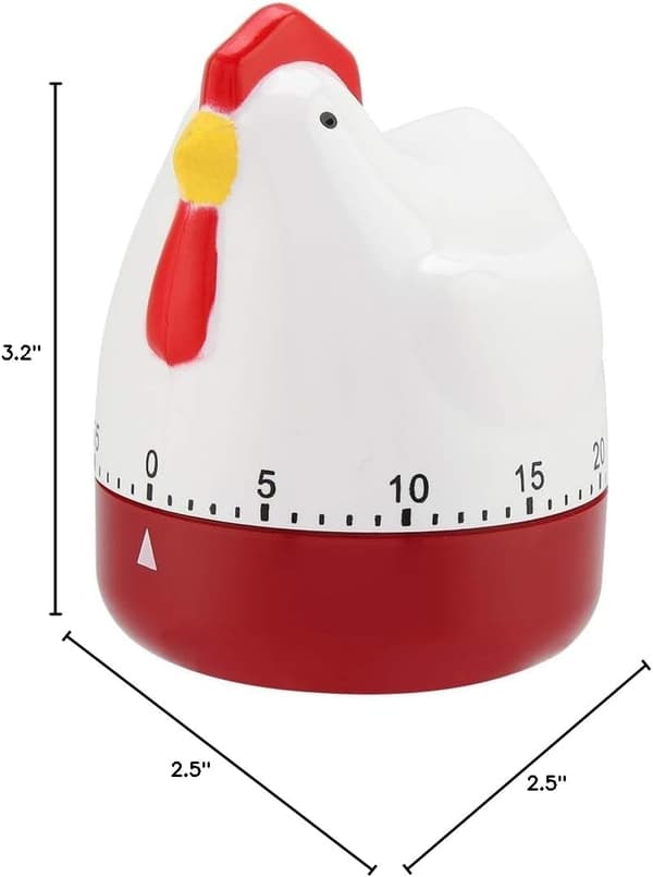 Kycklingtimer, Härlig Kycklingtimer Mekanisk Köksklocka för Heminredning Tids Påminnelse