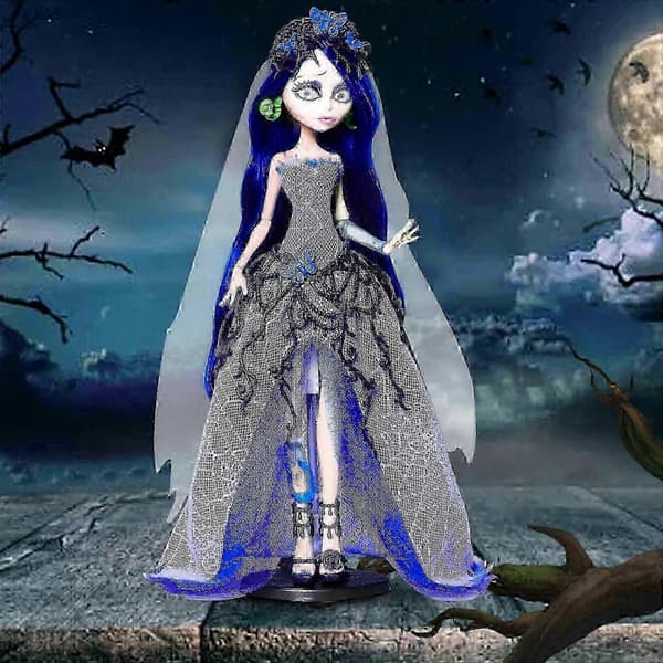 Monster.high Tim Zombie Brud Emily Skullector Dukke - Ny Ankomst