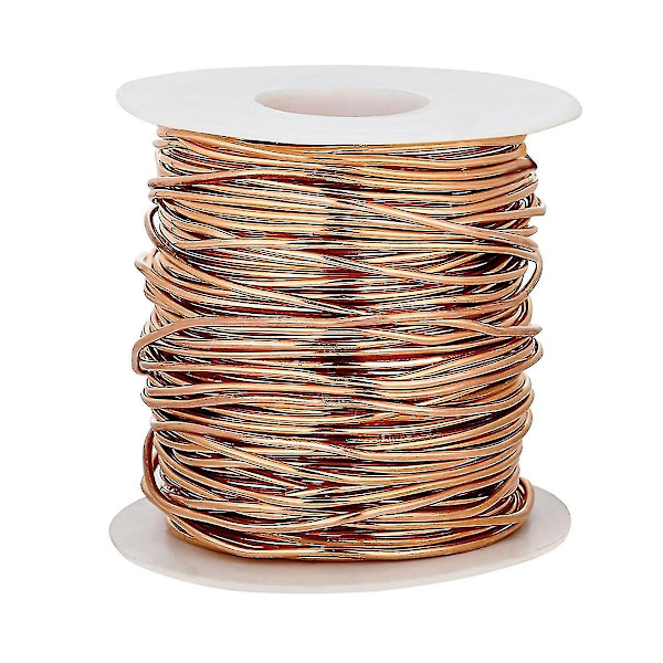 99,9% Mjukglödgad Koppartråd, 18 Gauge/ 1 mm Diameter, 213 Fot/ 65 M, 1 Pund Spole Ren Koppartråd