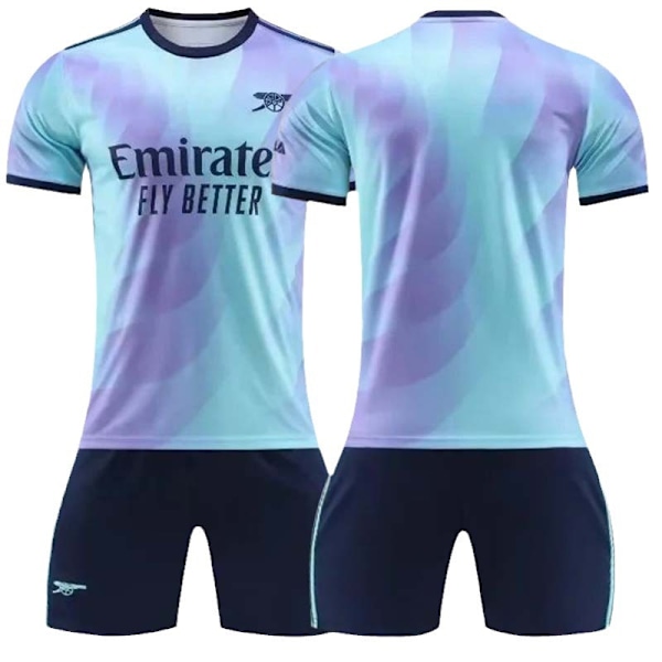 2425 Arsenal andra bortatröja Odegaard fotbollströja uniform + strumpor M(170-175cm)