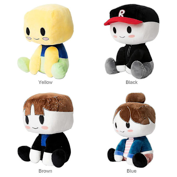 Blox Buddies Plysch, 12\" Blox Buddies Noob Buddy Plyschleksaker För Fans Och Vänner Vackert Plyschdocka Presenter Yellow Without