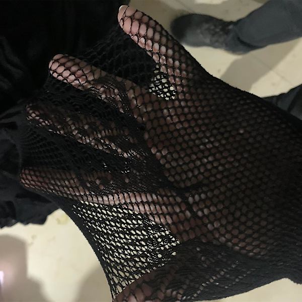 Kvinner Punk Sexy Nettstrømpebukse Harajuku Evil Snake Jacquardmønstrede strømpebukser Sheer Mesh Anime Lolita Strømper