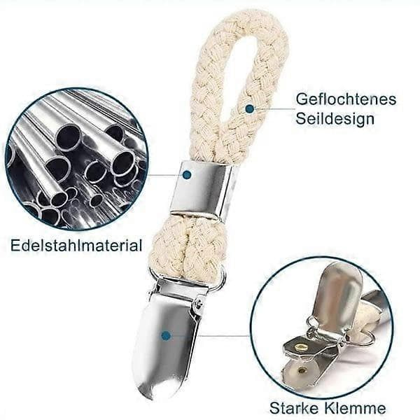 4 stk. håndkleklyper Håndkleholder