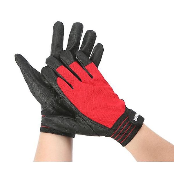 1 par anti-elektricitets beskyttende 220V spænding elektrisk isolerende handsker Gummi elektriker sikkerhedshandsker black red S
