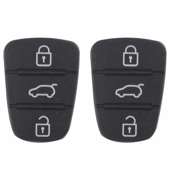 Ersättning 3-knappar Universal Car Auto Remote Key Shell Case för Hyunori Black