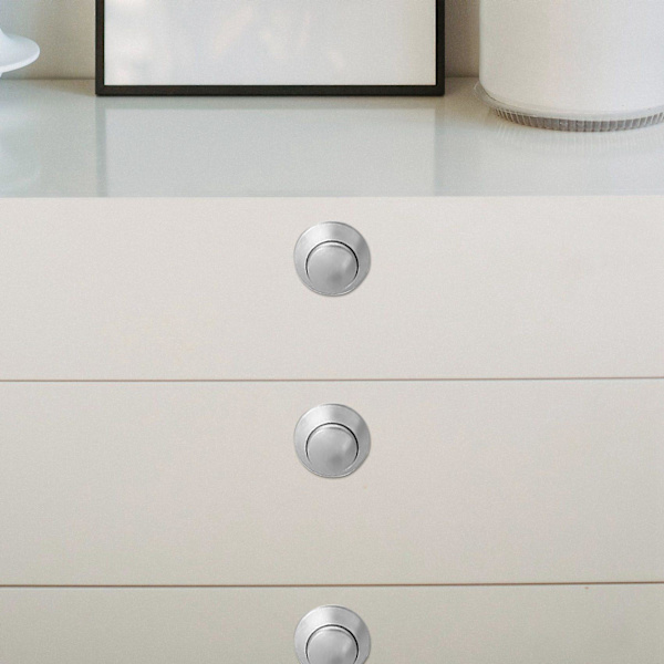 10 kpl painonappi avaimeton lukko salpa kaappi asuntovaunulukko asuntovaunukaappien oville Paksuus 1 Chrome