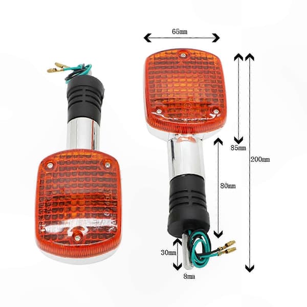 Universell passform 2-pack LED-blinkers för cruisermotorcyklar