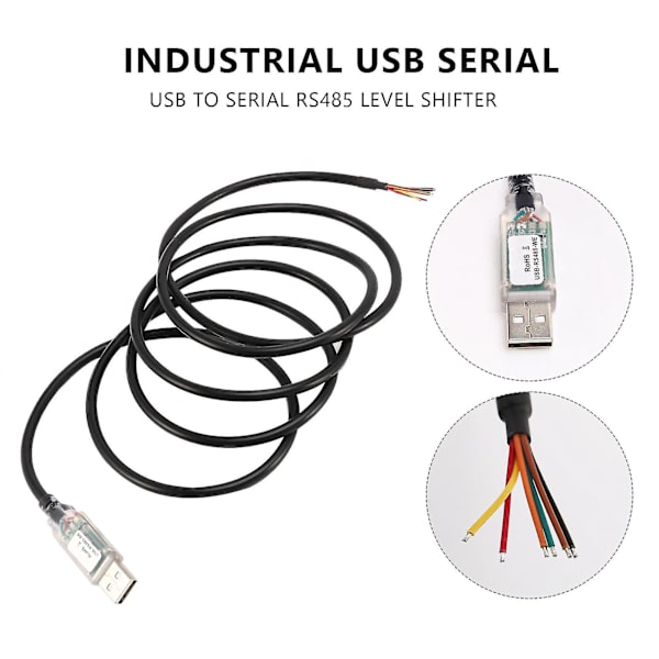 1,8 m lång trådände, usb-rs485-we-1800-bt-kabel, USB till Rs485 seriell-dt