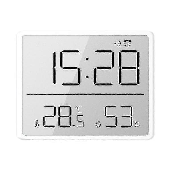 Elektronisk temperaturdisplayur magnetisk vægmontering 8218 White