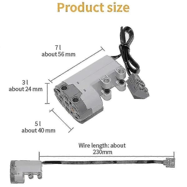For Lego Technic Power Functions Deler Servomotor Fjernkontroll Batteriboks Bryterboks Kb 88004