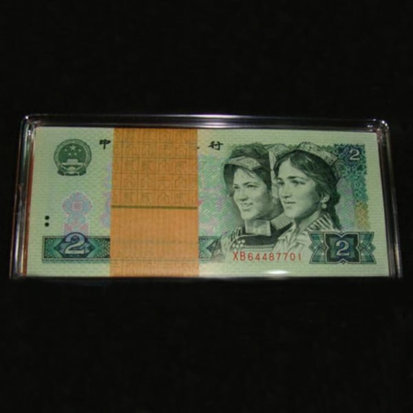Akryyliset setelitelineet näyttölaatikko läpinäkyvä case paperirahalle 151 X 71 X 11mm