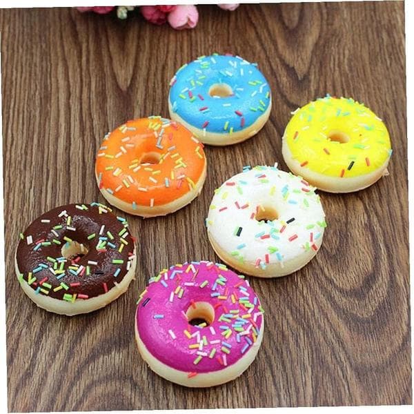 Leksakspresent Donut Squeeze Cartoon Donut Långsamt Stigande