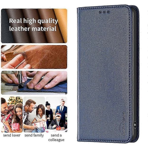 Til A56 5G Etui Slots Telefon Cover - Rose Blå Multicolor