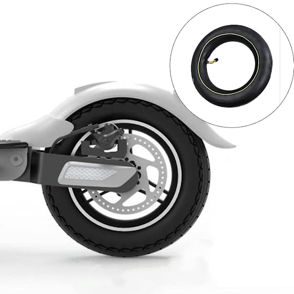 2 stk. Universalslange 10x2.5/10x2.75 Slange Innertube Med Bøyd Ventil 45 Graders Ventil For 10 Tommer