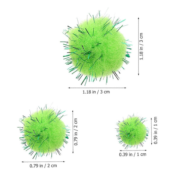 240 stk. Kreative DIY Pomponbolde Interessante Fluffy Bolde DIY Håndværksbolde