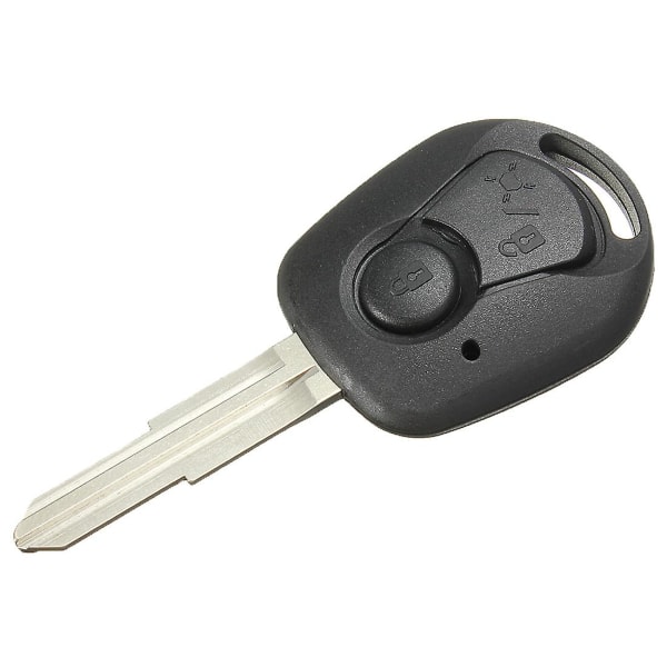Remote 2 Button Remote Key Shell for Ssangyong Actyon Kyron Rexton Black
