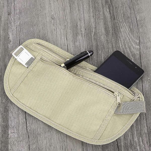 Travel Wallet Hidden Plånbok Pass Pengar Midjeväska Slim Säkerhet