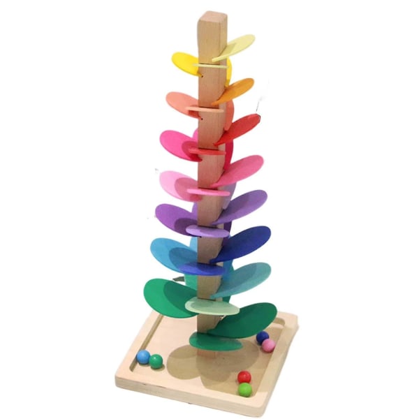 6 farver trælegetøj Forælder-barn-interaktion Byggeklods Bold-tab-legetøj til børn Høj kvalitet og sikkerhed Rainbow Music Tree