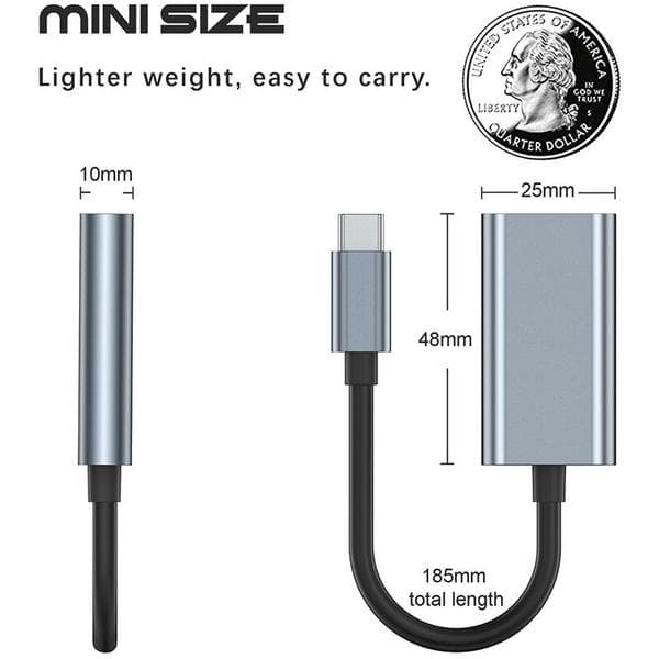 USB C til HDMI-adapter til skærm, 4K HDMI til USB C Laptop Docking
