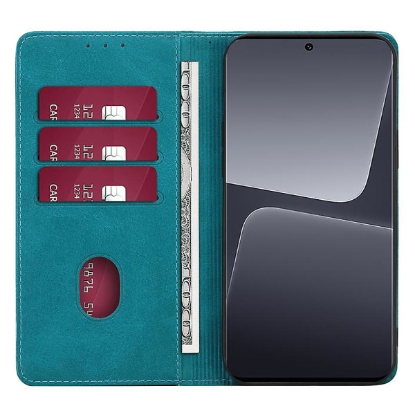 Phone case till Xiaomi Poco F5 Pro 5G/Redmi K60 Pro 5G/K60 5G,Calf Wallet Stand Cover Light blue Style C Xiaomi Redmi K60 Pro 5