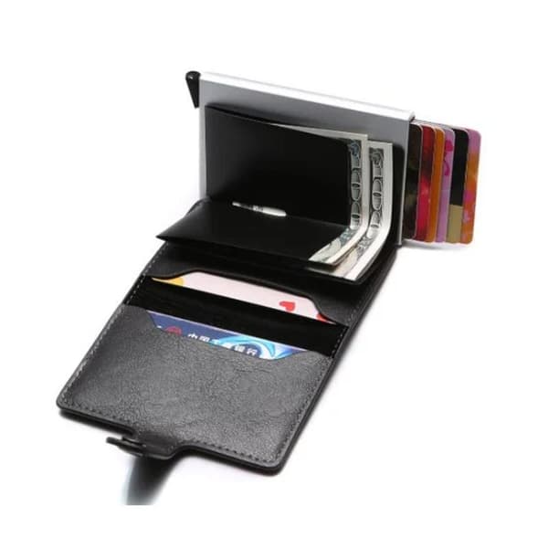 RFID NFC Beskyttelse Pung Kortholder 5 kort Sort 1 stk