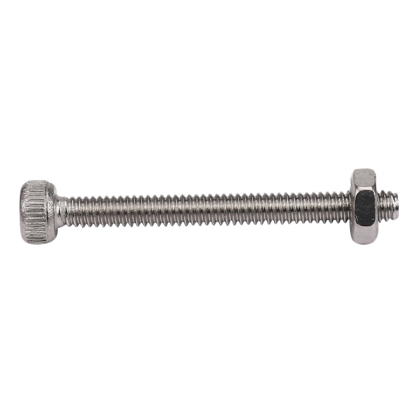 M2 X 20 mm lång insexhylsa räfflade cap Bultar Muttrar Set 20st