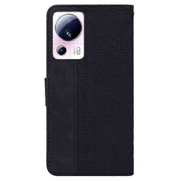 Xiaomi 13 Lite -suojakotelo iskunkestävällä kolikkotaskulla ja telineellä - musta