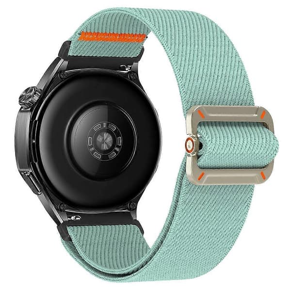 Kompatibel med Samsung Galaxy Watch7 44mm / 40mm Nylon Urrem 20mm Elastisk Håndledsrem LightBlue