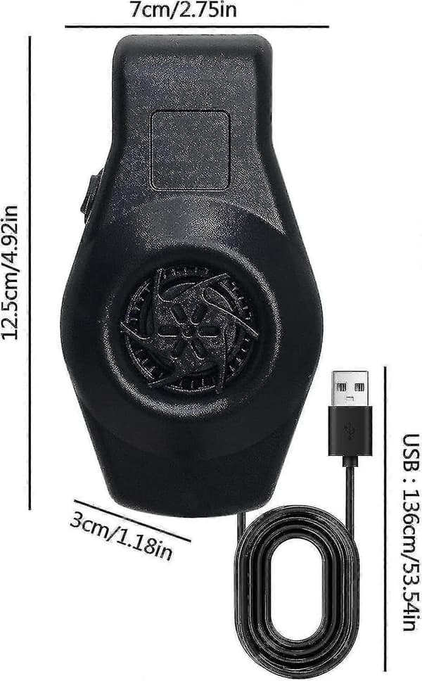 Akvariumkøler, akvariumkølesystem med lav støj, køleventilator, akvarium minikøler Black
