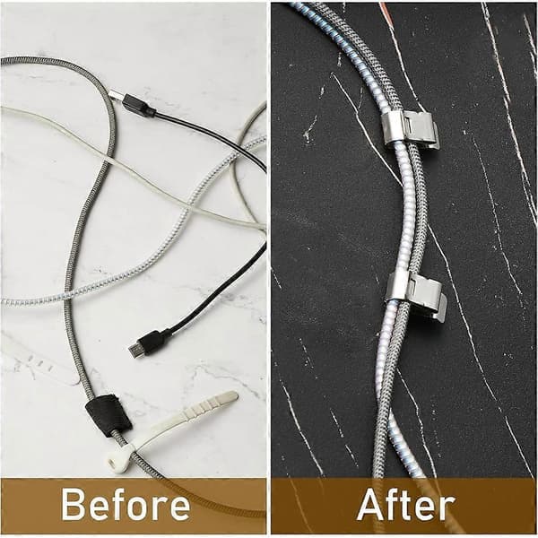 100 stk. kabelklemmer i rustfrit stål S-clips metal trailer ledningsclips elektrisk ledningsstyring solpanel ledningsclips Silver
