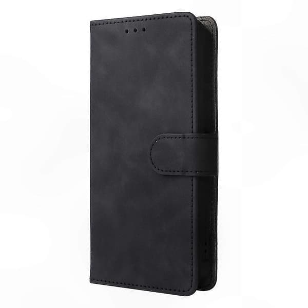 Slitstarkt skyddsfodral i läder för robusta smartphones Black