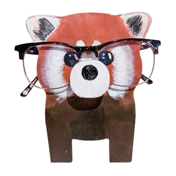 Puuveistolasipidike Eläin Hauska silmälasipidike kotitoimiston pöydän sisustukseen The Bear