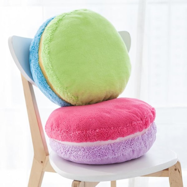 Macaron Pute Plysj Rygg Bolster Pute Color10