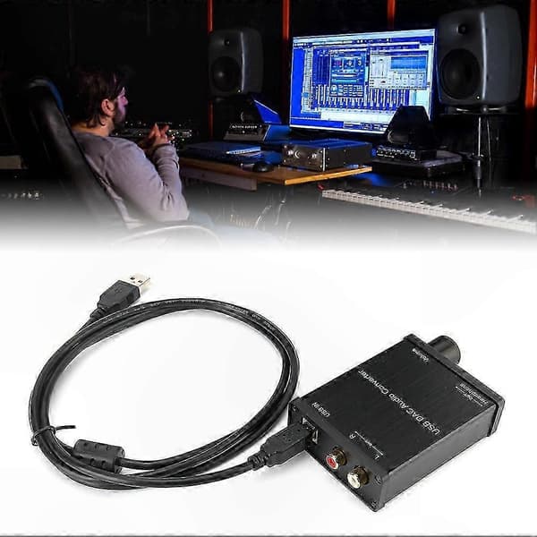 USB-lydkort DAC-lydadapter for Windows, Mac OS X og PS4 – Plug and Play-funksjonalitet