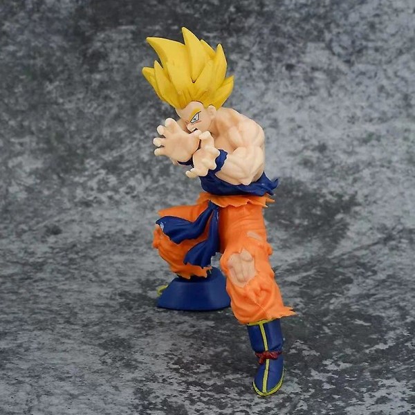 Dragon Ball Z Kamehameha Son Goku Figur Super Saiyan Kakarotto 16cm Pvc Action Figurer Model Dukker Legetøj Til Børn Gaver opp bag