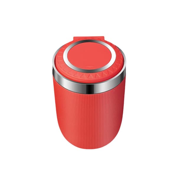 Car Ashtray with LED Light Multifunctional Universal Car Trash Storage Cup Container Ashtray Autom Red