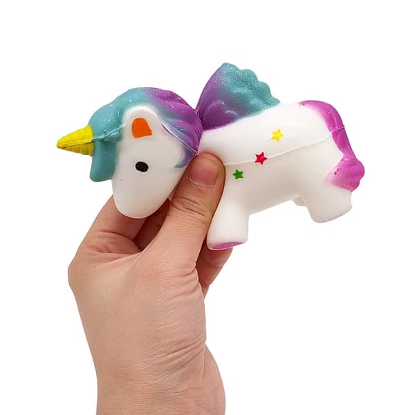 Enhörning Squishy Fidget Leksaker Barnpresenter Festgåvor Långsamt Stigande