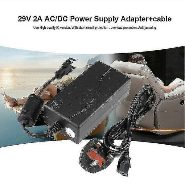 29v/ac/dc Strömförsörjning Elektrisk Fåtölj Soffa Adapter Transformator Verktyg - Plug-xdd Svart