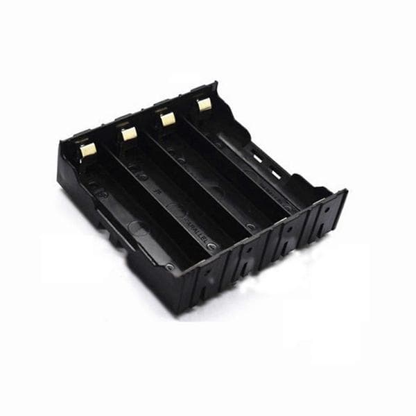 40 stk. batteriholderboks sort til 4X 13,7V 18650 batteri Black
