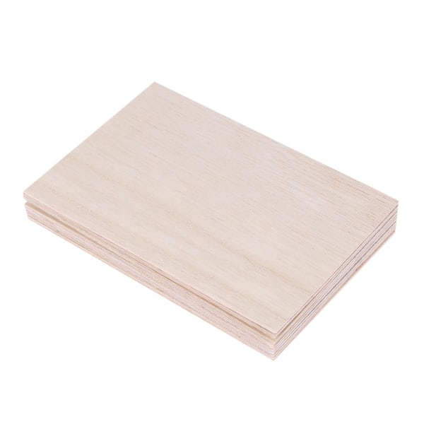 50 kpl Balsa-puulevyt puulevyt 150 x 100 x 2 mm talolaiva-askartelumallille tee itse